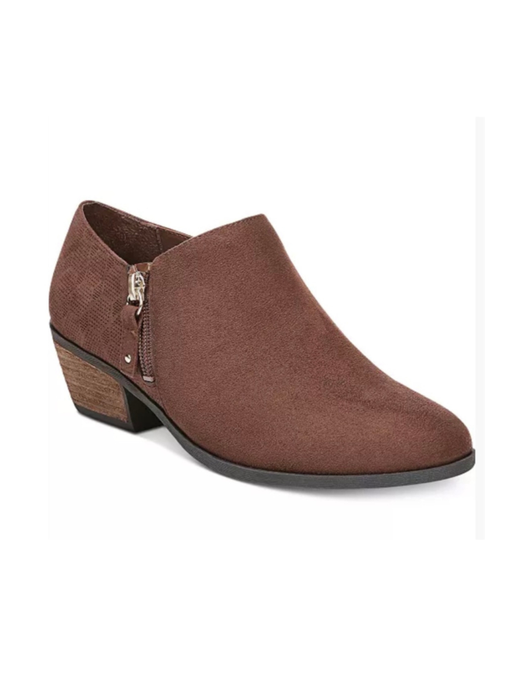Dr. Scholl's Brief Shooties Brown Suede Ankle Boots Booties Women’s Size 8